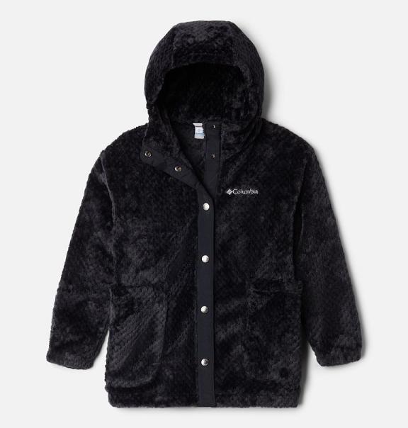 Columbia Fireside Sherpa Fleece Jacket Black For Girls NZ59427 New Zealand